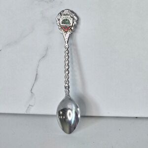Oregon Souvenir Spoon Myrtlewood Tree‎ Vintage Collectible Silver Tone Japan